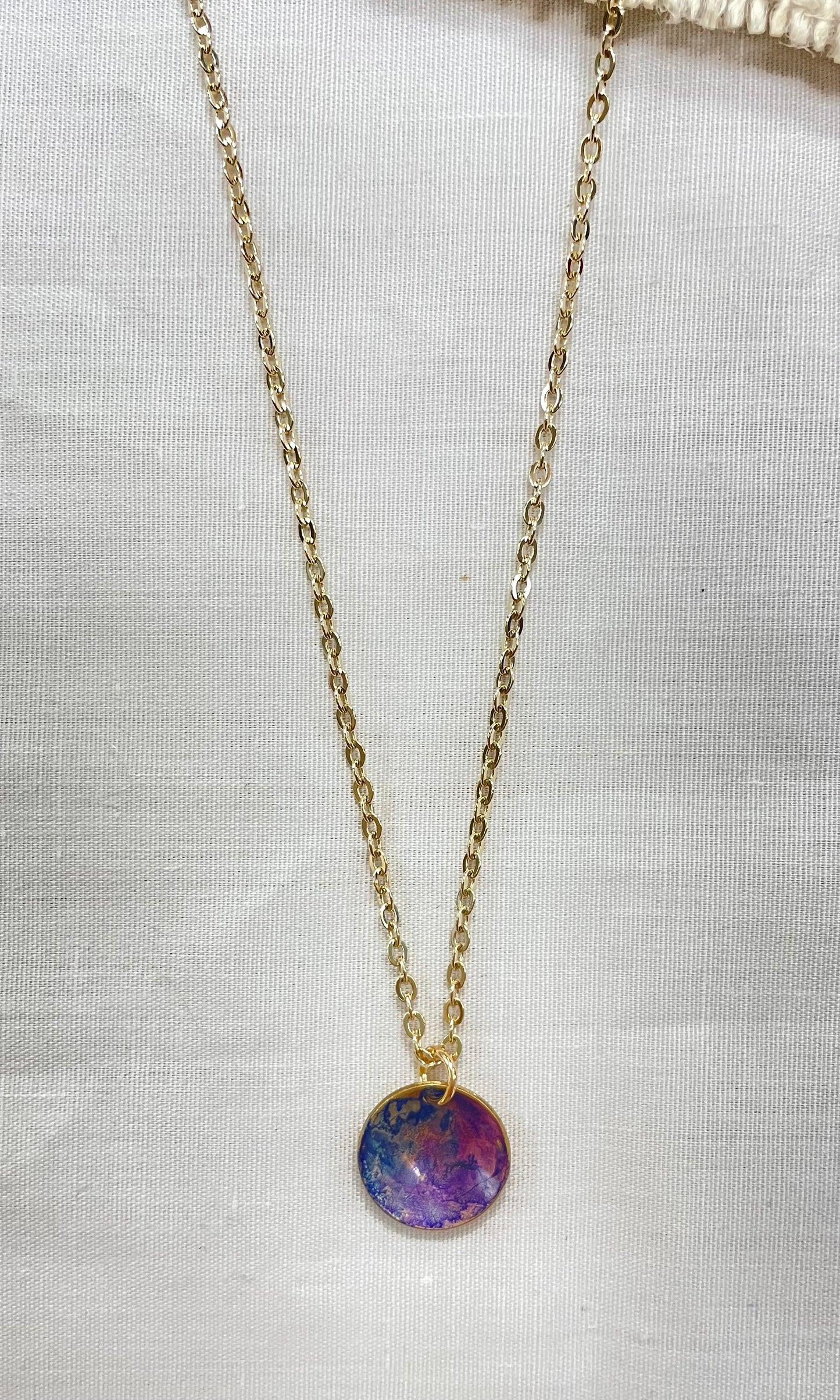 Watercolor Mini Pendant Necklace
