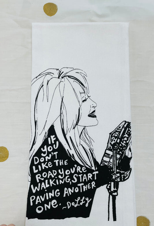 Dolly Parton Tea Towel