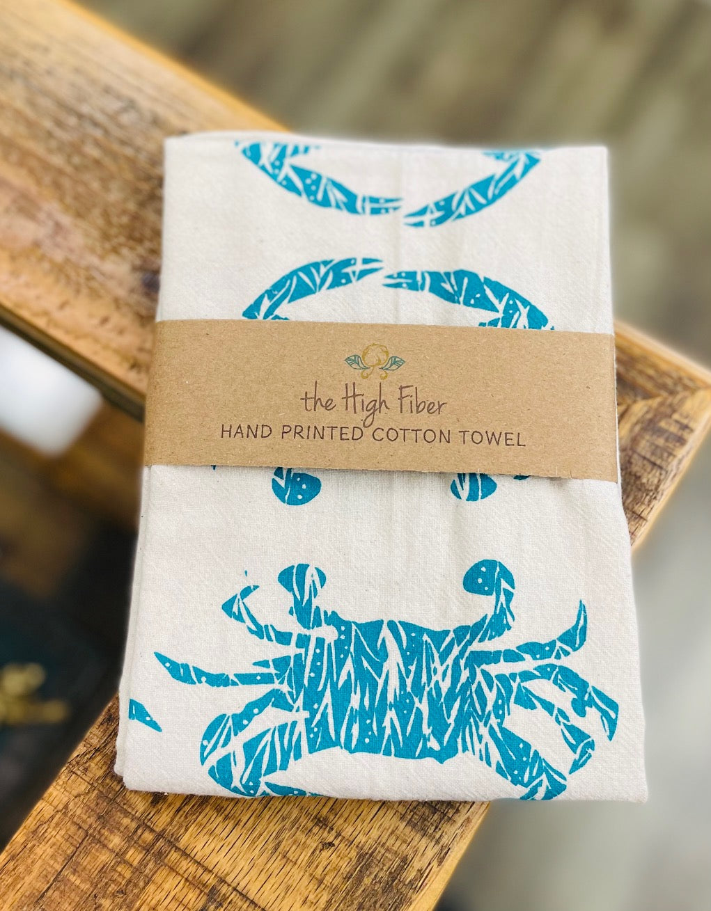 Blue Crab Tea Towel